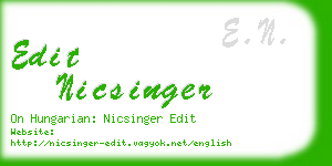 edit nicsinger business card